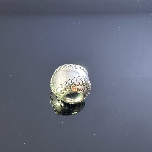 Pandora Baseball Sport Ball CHARM With Gift Pandora Box #102 - Picture 1 of 6